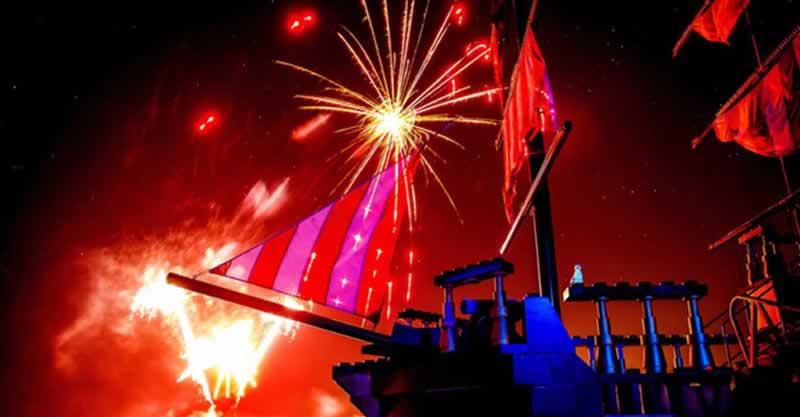 holidays in usa florida theme parks legoland orlando night lights pirates cove