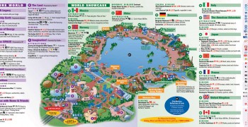 holidays in usa florida theme parks walt disney epcot center map large