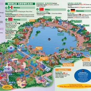 holidays in usa florida theme parks walt disney epcot center map large