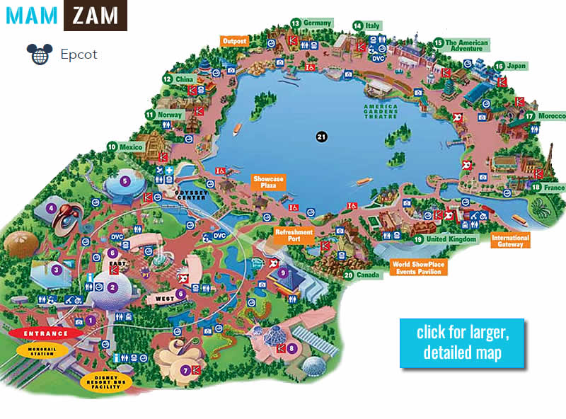 holidays in usa florida theme parks walt disney epcot center map